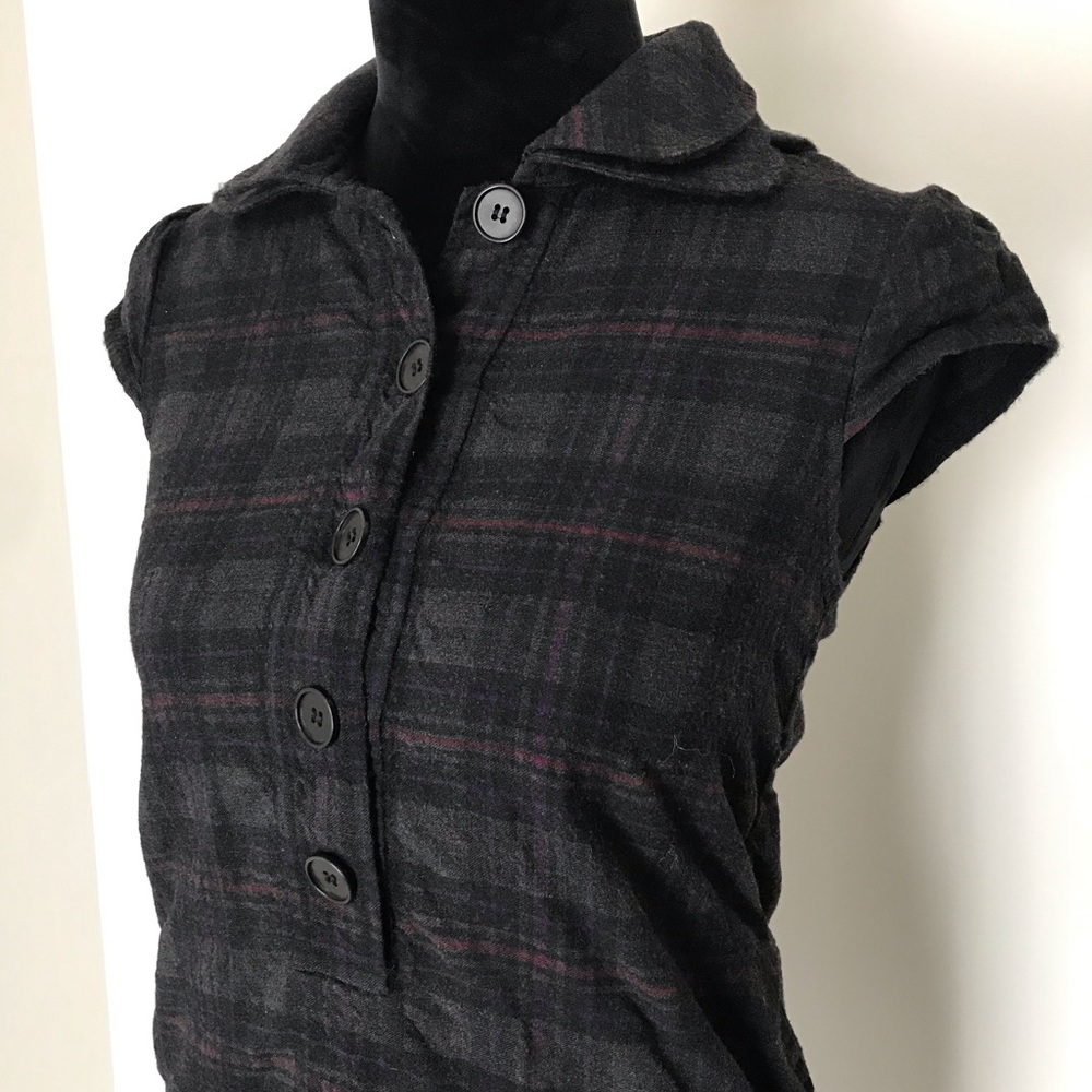 Theory | Short Sleeve Wool Blend Tunic Top